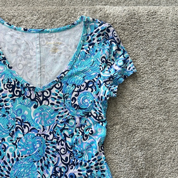 Lilly Pulitzer Malin Midi Dress in Light Aqua Spritz - Picture 3 of 8